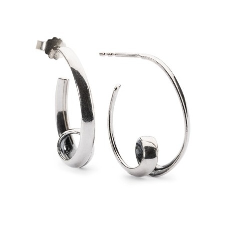 Neverending Earrings BIg Trollbeads Silver - TAGEA-00064