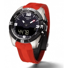 Tissot T Touch Expert Solar men's watch Red Silicone Strap