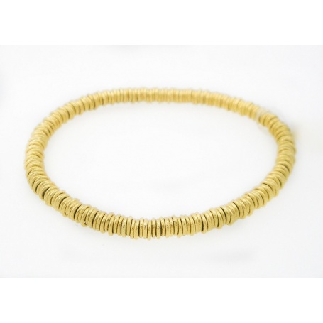 Marchisio etruskischen Goldarmband 18kt und Edelstahl