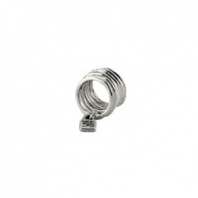Woman's ring Uno de50 Prisoner silver plated and charms