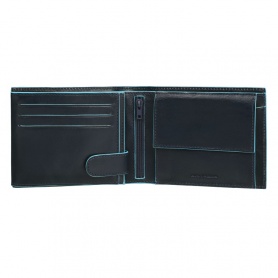 Men’s leather wallet Piquadro line Blue Square - PU3436B2/BLU2