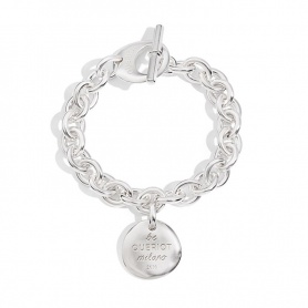 Silver bracelet "be QUERIOT Milano" with Coin By Civita 