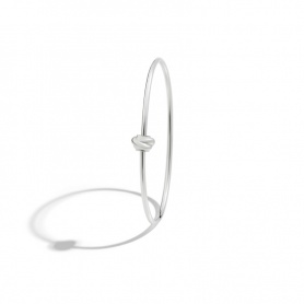 Queriot Bangle with Knot Clasp in silver 