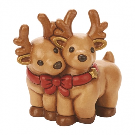 Thun two reindeer with bow - S2237A82