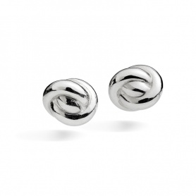 Lobe earrings Queriot Nodino motif Collection Silver - O13A00LAR