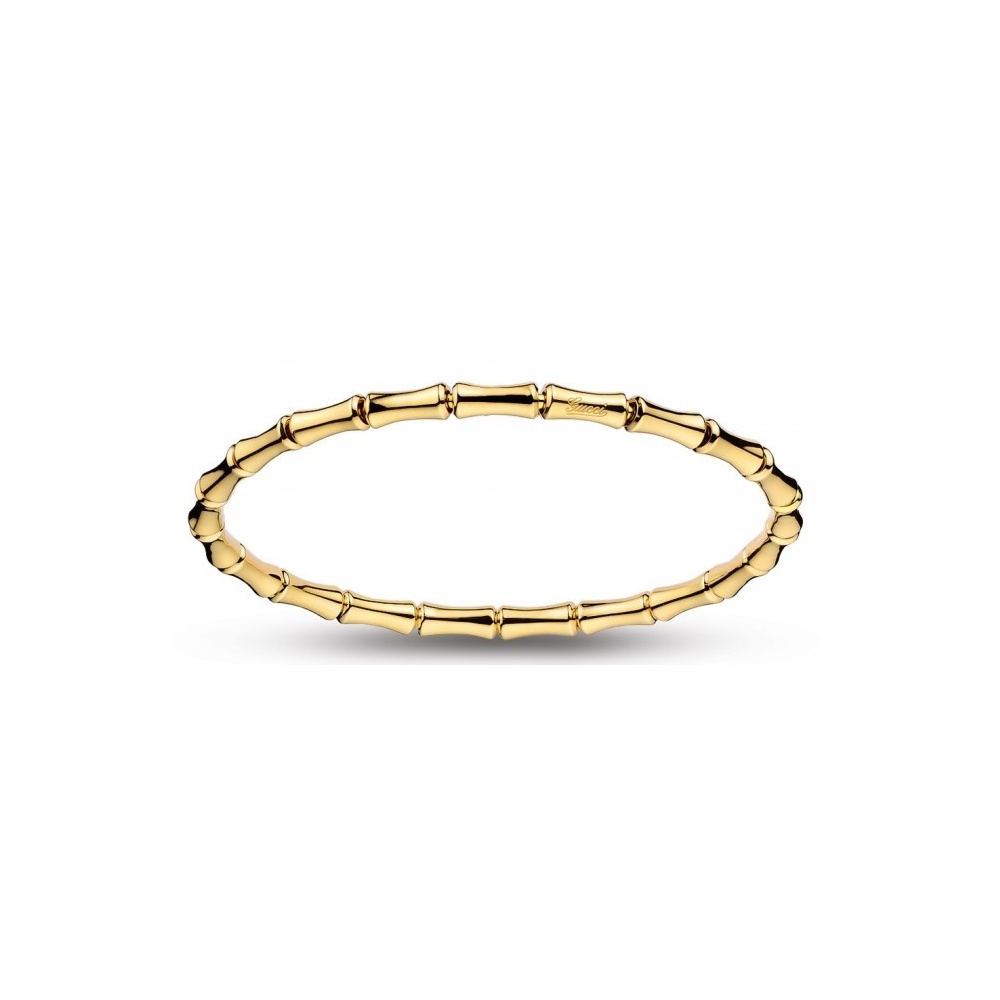 Gucci Bamboo bracelet line yellow gold elastic small size 