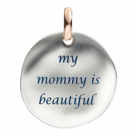 Silver coin My mommy is Beautiful Civita by Queriot
