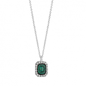 Salvini Lorelayne necklace with emeralds and diamonds