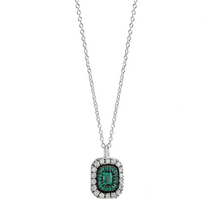 Salvini Lorelayne Halskette mit Smaragden und Diamanten