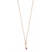 Gilded Rosé silver necklace key pendant Tous