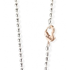 Heart chain necklace in silver and gold The Baby-SNMA001