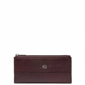 Piquadro leather keychain bag - PC1514VI