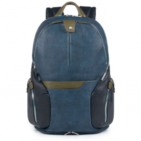 Blue leather backpack Coleos Piquadro-CA2943OS02/blue