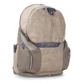 Taupe leather backpack Coleos Piquadro-CA2943OS02/T