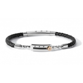 Men's stainless steel and Rubber Bracelet Exchange line Comets