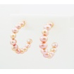 Orecchini Mimì cerchi con perle viola - 0K435R03
