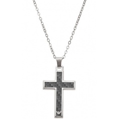 Edelstahl Halskette Kreuz Anhänger, Armani-EGS1705040