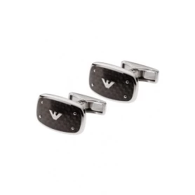 Emporio Armani cufflinks in carbon-EGS1599040