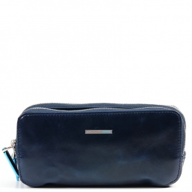 Piquadro blue leather case-AC2141B2/Blue2