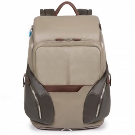 CA3773OS/Dove leather Backpack-piquadro Coleos square TO