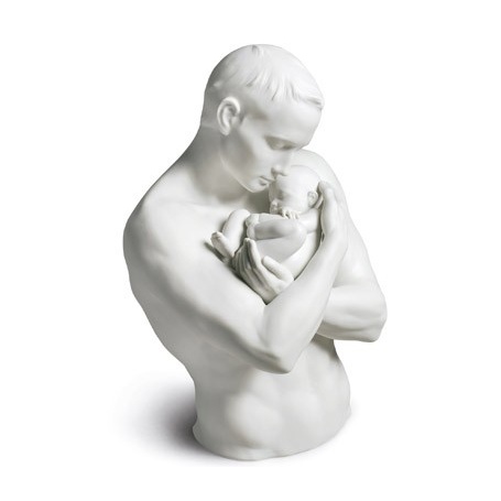 Sculpture in Porcelain Lladrò Father Protection