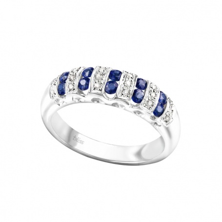 Ring Gold mit Diamanten und Saphiren Bliss blau-20,003,629