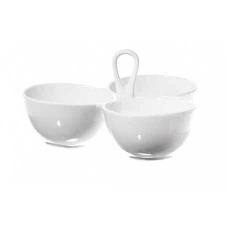 White Porcelain dish Banquet to three bowls