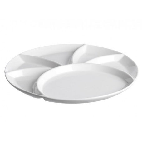 White Porcelain Fondue Pot Dish Banquet