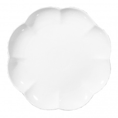Round White Porcelain tray Villa dei Fiori