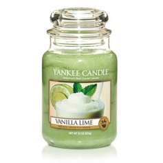 Large candle Yankee Candle with glass container