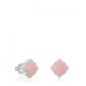 Tous earrings studs Herm with pink Opal-613,633,510