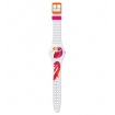 Clock Colors Swatch Papagaye white and pink Beach Swing-GW175