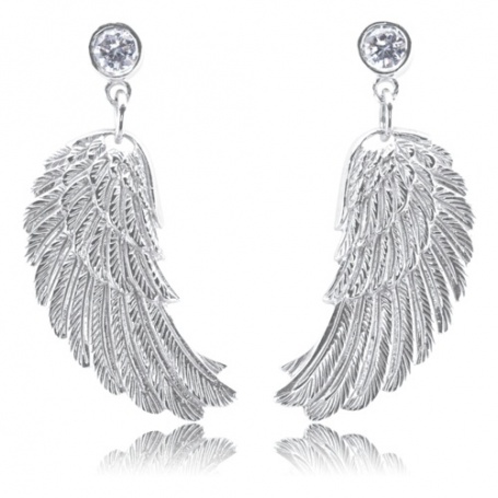 Engelsrufer Wing earrings in silver with Zircons