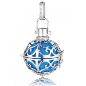 Silver and turquoise Ball pendant large Engelsrufer