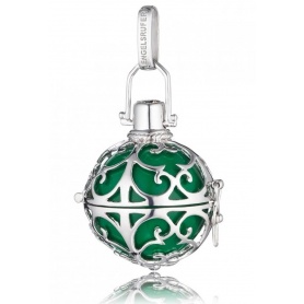 Big Engelsrufer pendant in silver and green ball-ER04L