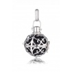 Small pendant Engelsrufer silver with black ball-ER-02-S