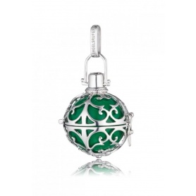 Small pendant Engelsrufer silver with green ball-ER04S