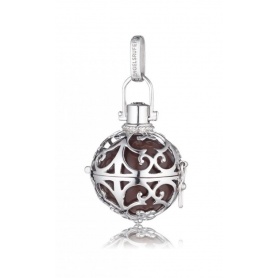 Small pendant Engelsrufer silver and Brown ball-ER03S