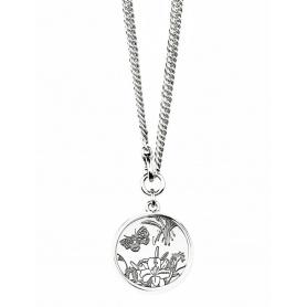 Silver necklace Gucci Flora-YBB32591400100U