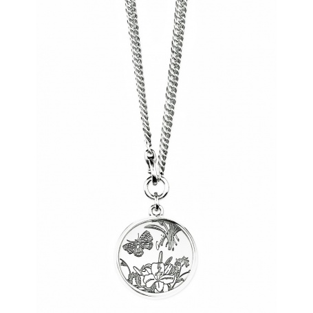 Silver necklace Gucci Flora-YBB32591400100U