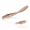 Crieri rose gold and diamond Tennis bracelet