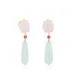 Tous earrings gold gemstone Ethereal - 612613000 