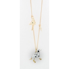 The Dalmatian dog pendant necklace Carose