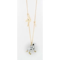 The Dalmatian dog pendant necklace Carose