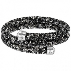 Dark double bracelet Swarovski Crystaldust M