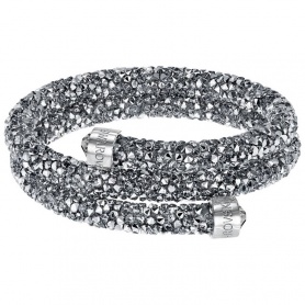 Crystaldust double bracelet Swarovski Grey M
