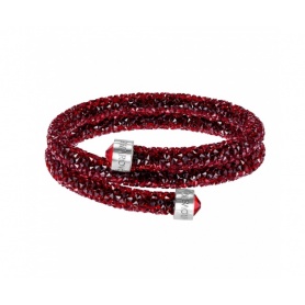 Crystaldust double bracelet Swarovski Red M