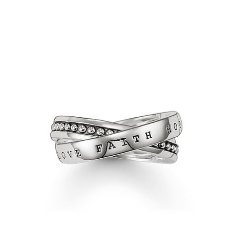 Thomas Sabo double ring with engraving