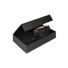 Gift box with belt and wallet Pulse-CUBOX07P15/N