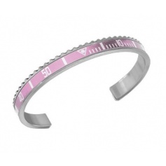 Bracciale Speedometer Pink in acciaio rosa